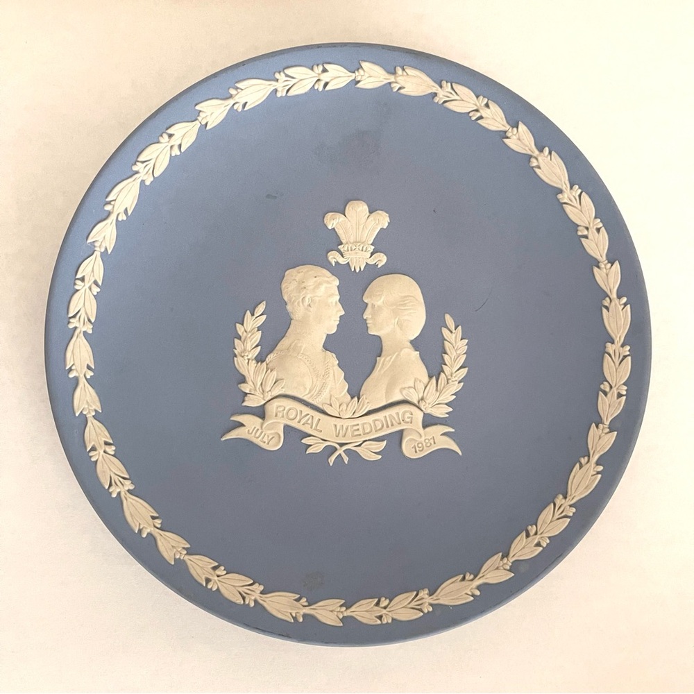Vintage Wedgwood Jasperware 1981 Royal Wedding of Prince Charles and Diana Plate